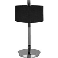 Leyna Black and Chrome Table Lamp - Contemporary design