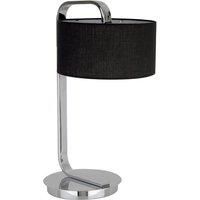 Leyna Black and Chrome Table Lamp - Contemporary design