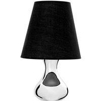 INTERIORS by Premier Nell Fabric Shade Table Lamp - Black