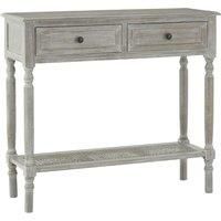 Heritage Console Table 2 Drawers Slate Grey
