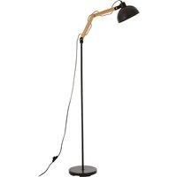 Highly Manoeuvrable Blair Floor Lamp Contrasting Materials Thin Metal Stalk