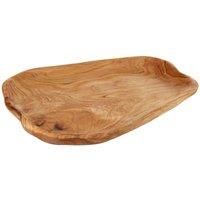 Premier Housewares Kora Serving Dish, Natural Cedar (32 x 22 cm)
