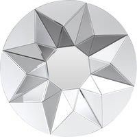 Wanda 3D Shape Round Wall Mirror - Geometric design