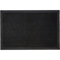 Black Rectangle Door Mat Indoor Entrance Outdoor Heavy Duty Non Slip Doormat