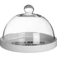 Maison By Premier Pun & Games Cheese Board With Glass Dome Durable Stoneware