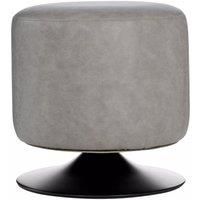 Orsina Sturdy & Durable cylinder Stool, Sleek Modern Design Livingroom Stool, Comfortable Bedroom Stool in Grey