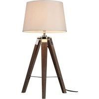 Premier Housewares Bailey Table Lamp Brown / Tripod