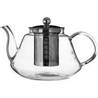 Premier Housewares High Borosilicate Teapot, with Strainer, 800 ml, 14 x 18 x 11 cm