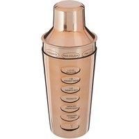 Premier Housewares 0507496 Recipe Cocktail Shaker 500ml, Stainless Steel, Rose Gold
