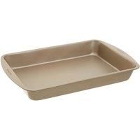 Premier Housewares from Scratch Roasting Pan, Satin, Carbon Steel, Champagne, 24.7 x 38.1 x 4.8 cm