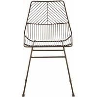 Interiors By Ph Wire Chair Bronze Metal Frame