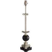 Premier Housewares August Table Lamp Base with Antique Silver Finish & Marble Base