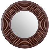 Premier Housewares Wall Mirror, Brown Finish
