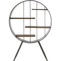 Interiors By PH Round Shelf Unit Fir Wood Metal