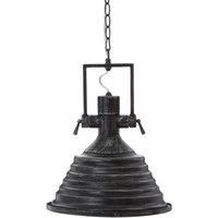 Premier Housewares Lexington Medium Black/Silver Pendant Light