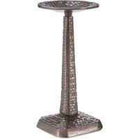 Premier Housewares Arya Small Pewter Candleholder