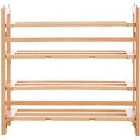 Premier Housewares 4Tier Folding Shoe Rack