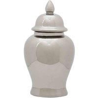 Interiors by PH Small Ceramic Silver Jar