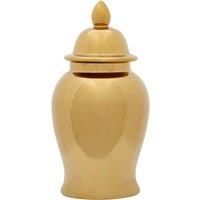 Premier Housewares Kensington Townhouse Large Gold Ceramic Jar