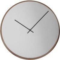 Premier Housewares Interiors by Premier Arthur Wall Clock with Mirror Face - Rose Gold