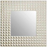 Interiors by PH Champagne Finish 3D Geometric Wall Mirror