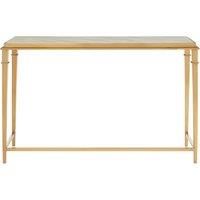 Orsina Elegant Rectangular Console Table, Marble Top Console Table For Livingroom, Gold Design Hallway Table