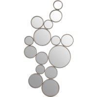 Orsina Zariah Large Silver Multi Circle Wall Mirror