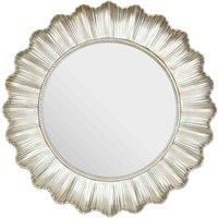 Interiors by PH Champagne Finish Scallop Wall Mirror