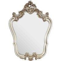 Interiors by PH Champagne Finish Rose Crest Wall Mirror