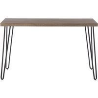 Premier Housewares Console Table Sleek and Stylish Hairpin Style Tables Made From MDF Black/Brown Finish Fashionable Furniture Piece For Hallway/Telephone 40 x 75 x 120