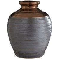 Premier Housewares Zamak Barrel Vase Metallic Ceramic - Large
