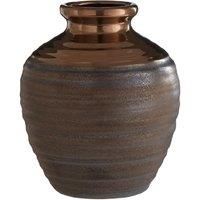 Zamak Barrel Flower Vase, Metallic Ceramic, Small Home Decoration