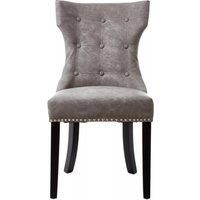 Grey Velvet Chair, Enchanting Sleep Chair, Easy to Assemble Borg Chair, Comfy Dining Chair