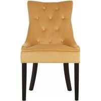 Orsina Daxton Velvet Dining Chair in Gold