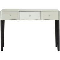 Orsina Stylish Console Table, Functional Console Table With Drawers For Hallway, Ample Storage Modern Table in Silver