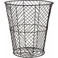 Premier Housewares Storage Basket, Iron, Black