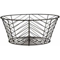 Premier Housewares Fruit Basket, Iron, Black