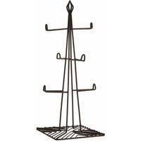 Premier Housewares 507260 Mug Tree, Iron, Black, H37 x W15 x D15cm