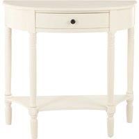 Heritage Console Table 1 Drawer Antique White Finish