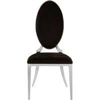 Orsina Versatile Black Velvet Dining Chair, Durable Modern Chair For Dinner, Sleek Luxury Chair For Livingroom