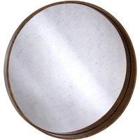 Premier Housewares Colton Round Wall Mirror - Antique Gold Finish