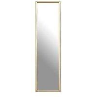 Premier Housewares Plastic Frame Over Door Mirror - Gold