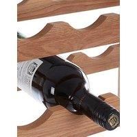 Interiors By Ph Arlo 3 Tier Walnut Wood Wine Rack, Brown