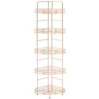 Premier Housewares Corner Storage Rack Copper Finish 5 Tiers - Copper