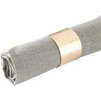 Premier Housewares Napkin Rings, Brass, One Size