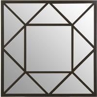Premier Housewares Descartes Wall Mirror with Black Metal Frame