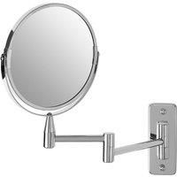 Cassini Vanity Make Up Mirror, Wall Mounted / Extending, Iron / Chrome