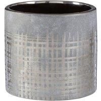 Interiors by PH Large Crosshatch Ceramic Planter, Grey
