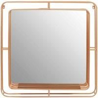 Interiors by PH Premier Housewares Mirror - Faux Champagne Gold Foil