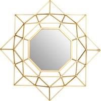 Premier Housewares Wall Mirror, Glass, Iron, MDF, Large